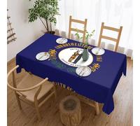 WSSYYBF Kentucky State Flag Tablecloth.Elegant Lace Edge,54x72in, 100% Polyester, Water-Resistant, Soft & Wrinkle-Free