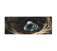 WSSYYBF Little bird nest Mouse pad,11.8 x 31.5 inches, with a printed design, suitable for office use, gaming, and Office.