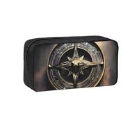 WSSYYBF Magical Design Norse Runes Compass Simple and Spacious Pen case, 600D Oxford Cloth Portable Storage Bag, Suitable for Office and Travel.