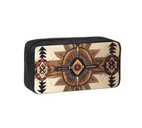 WSSYYBF Native American Painting Simple and Spacious Pen case.Large SpaciousCase, 600D Oxford Zipper Pouch for Work OfficeWomen's Fashion