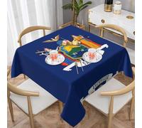 WSSYYBF New York flag Prints Tablecloth Square decorative 54"x54" Thick suitable for square tables,kitchen dining room table decoration.