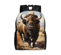 WSSYYBF North American bison herd Backpack. Stylish, lightweight, water-repellent, made of durable Oxford cloth.