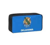 WSSYYBF Oklahoma State Flag Simple and Spacious Pen case.Large SpaciousCase, 600D Oxford Zipper Pouch for Work OfficeWomen's Fashion