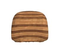 WSSYYBF Original wood color texture Car Headrest Cover 1 Pcs, Stretch Polyester Protector, Elastic Hem
