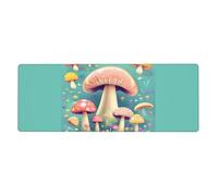 WSSYYBF Pretty little mushrooms Mouse pad,11.8 x 31.5 inches, with a printed design, suitable for office use, gaming, and Office.