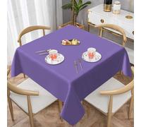 WSSYYBF Rich violet Prints Tablecloth Square decorative 54"x54" Thick suitable for square tables,kitchen dining room table decoration.