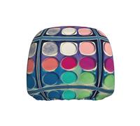 WSSYYBF Round color palette Car Headrest Cover 1 Pcs, Stretch Polyester Protector, Elastic Hem