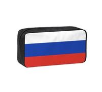 WSSYYBF Russian Flag Simple and Spacious Pen case, 600D Oxford Cloth Portable Storage Bag, Suitable for Office and Travel.
