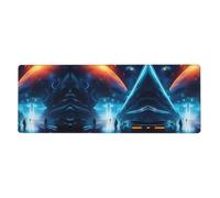 WSSYYBF Science Fiction Future Mouse pad,11.8 x 31.5 inches, with a printed design, suitable for office use, gaming, and Office.