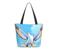WSSYYBF Seagulls in flight Tote Bags.Stylish all-over print, large capacity women's shopping bag, lightweight and multi-functional