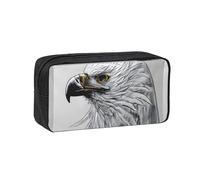 WSSYYBF Sketching an Eagle Simple and Spacious Pen case, 600D Oxford Cloth Portable Storage Bag, Suitable for Office and Travel.