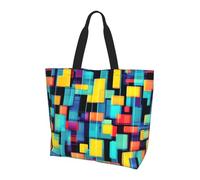 WSSYYBF Square geometry diagram Shoulder bag.Womenâ€™s Fashion Shoulder Bag, Simple Lightweight Tote