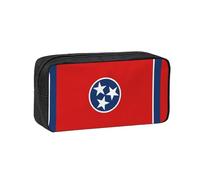 WSSYYBF Tennessee State Flag Simple and Spacious Pen case, 600D Oxford Cloth Portable Storage Bag, Suitable for Office and Travel.