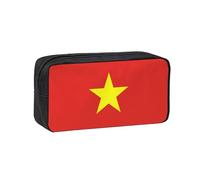 WSSYYBF Vietnamese Flag Simple and Spacious Pen case, 600D Oxford Cloth Portable Storage Bag, Suitable for Office and Travel.