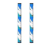 WSSYYBF White Goose Spread its Wings Refrigerator Door Handle Covers 2PCS - Kitchen Handle Covers