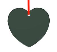 WSSYYBF WSSYYBFAdvanced Green Heart Charms Glass Heart Pendants Love Hearts Crystal Dangle with Bail Hanger