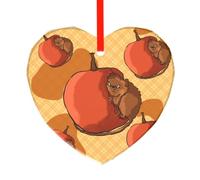 WSSYYBFCute little hamster Heart Charms Glass Heart Pendants Love Hearts Crystal Dangle with Bail Hanger