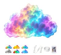 WstaIutno 3D DIY Thunder Cloud LED Light, Cloud Wall Light, LED Clouds for Ceiling, Clouds Lamp Music Responsive, Cloud Light for Bedroom Cool Stuff (800CM)