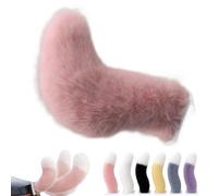 WstaIutno Remote Control Electric Car Tail, Cute Fuzzy Tail Car Decoration and Rechargeable Plush Animal Moving Accessory for Daily Commute and Family Road Trip (B-Pink)