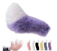 WstaIutno Remote Control Electric Car Tail, Cute Fuzzy Tail Car Decoration and Rechargeable Plush Animal Moving Accessory for Daily Commute and Family Road Trip (A-Purple)