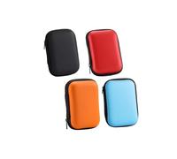 WSTELHH Set of 4 Playing Cards Box, Storage Box,Plastic Card Case On The Go,for Storing Cards, Headphones and Data Cables,Game Cards Gifts for Boys.(Red, Black, Blue, Orange)