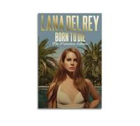 WSTEWOO Born To Die Lana Del ReyAlbum Song Poster Music Artist Album Canvas Decorative Wall Art Wall DecorationUnframe-style-2908x12inch(20x30cm)