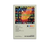 WSTEWOO In Rainbows RadioheadAlbum Song Poster Music Artist Album Canvas Decorative Wall Art Wall DecorationUnframe-style-108x12inch(20x30cm)