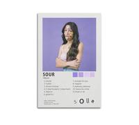 WSTEWOO Sour Olivia RodrigoAlbum Song Poster Music Artist Album Canvas Decorative Wall Art Wall DecorationUnframe-style-2308x12inch(20x30cm)