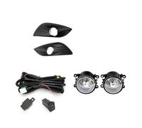 WSUMKH Front Fog Lights For For Focus 2 MK2 2009 2010 2011 Fog Lights LED Headlight Lamp Cover Grille Chrome Bezel Harness Switch Kit Fog Lamp Assembly
