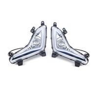 WSUMKH Head Lamp 2PCS LED DRL For Hyundai For Elantra 2014 2015 With Yellow Turn Singal Light Fog Lights Car Front Bumper Daytime Lamp Headlight Headlights