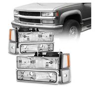 WSUMKH Head Lamp For Chevrolet For Chevy C/K 1500 2500 3500 1994 1995 1996 1997 1998 1999 Headlight Head Light Without Light Headlights