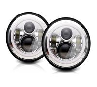 WSUMKH Head Lamp For Mazda For Miata For MX-5 For MX5 1990 1991 1992 1993 1994 1995 1996 1997 Car 7Inch Led Headlight Round Angel Eyes Halo Front DRL Lights Headlights(Chrome 2pcs)