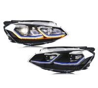 WSUMKH Head Lamp LED Headlights For VW For Golf 7 MK7 For VII 2013-2017 Sequential Turn Signal Front Lamps Assembly Not Fit For GTI & Xenon Model Headlights