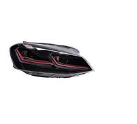 WSUMKH Headlight 2 PCS For Golf 7 2013 2014 2015 2016 2017 MK7 Upgrade 7.5 Design LED Auto Headlights Assembly DRL Bifocal Lens Lamp Accessories Headlights(GTI Red)