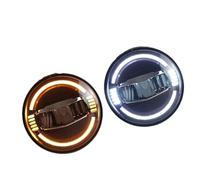 WSUMKH Headlight LED HeadLight Bulbs 7inch Round Motorcycle HeadLamp Blue DRL Angle Eyes Turn Signal For Land For Rover 90/110 For Defender 200 300 For Tdi Headlights