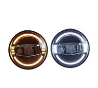 WSUMKH Headlight LED HeadLight Bulbs 7inch Round Motorcycle HeadLamp Blue DRL Angle Eyes Turn Signal For AM General For Hummer 1992-2001 Headlights
