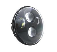 WSUMKH Motorcycle Headlight Head Lamp 5-3/4" Round Headlamp With White/Amber Halo Ring For Dyna For Sportster For XL 1200 883 5.75 Inch Projector LED Headlight