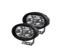 WSUMKH Motorcycle Headlight Head Lamp Led Headlight Auxiliary Driving Lamp Yellow Fog Light Work Spotlights Flood White For Bikes For Offroad(White-2piece)