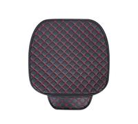 WSUMKH Seat Covers Car Seat Covers Set PU Leather Protector Interior Auto Seats Cushion Mats Chair Carpet Pads(Red Front 1piece)