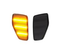 WSUMKH Turn Signal Light 2Pcs For Hummer H3 2006-2010 H3T 2009-2010 39smd Canbus LED Bumper Fender Side Marker Light Turn Signal Lamps Amber OEM#15873638 Side Mirror Indicator(Smoked Lens Amber)