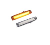 WSUMKH Turn Signal Light 2pcs For Jeep For Cherokee 1997 1998 1999 2000 2001 12V T10 Front Side Marker Lights Smoked Lens Amber Left & Right Turn Signal Lamp Side Mirror Indicator(Clear Lens Amber)
