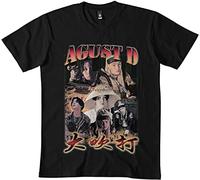 WSVSW Agust D Daechwita Vintage Bootleg t-Shirt 7DMN Black