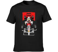 WSVSW Ayrton Senna Motorspor Mens Black T-Shirt