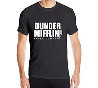 WSVSW Dunder Mifflin Inc. Mans Short Sleeve T-Shirt Dry Fit Running T Shirt Black