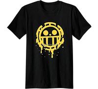 WSVSW Heart Pirates Trafalgar Law Anime Casual Apparel Tops & Tees T Shirt Blacks