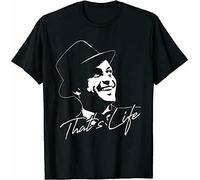 WSVSW New Limited That's Life Essential Distressed Love Frank Art Sinatra Love T-Shirt Black