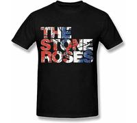 WSVSW Stone_Roses_Waterfall_Short_Sleeve_Tee T Shirt for Men Black