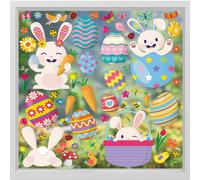 WSW6001- Happy Bunnies Easter Window Clings