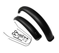 Wswqop 2-Piece Mudguards for Wide Tires, Mud Deflector, Full Coverage, Sturdy Material, Easy Installation for Cyclists, Families, Snow, Beach, Front Rear Set