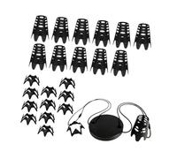 Wswqop 5 Pieces Golf Practice Tees with Tether Base Tee Simulator Reusable Portable PP Set Professional Suitable for Driving Range Training Indoor Outdoor Sp, 12 Pieces
